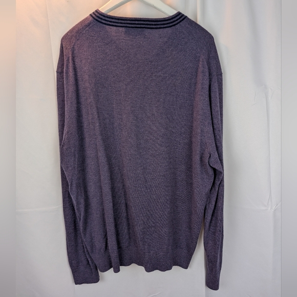 Newman Marcus Cashmere Purple V-Neck Sweater Size XXL In VGUC - Picture 8 of 10